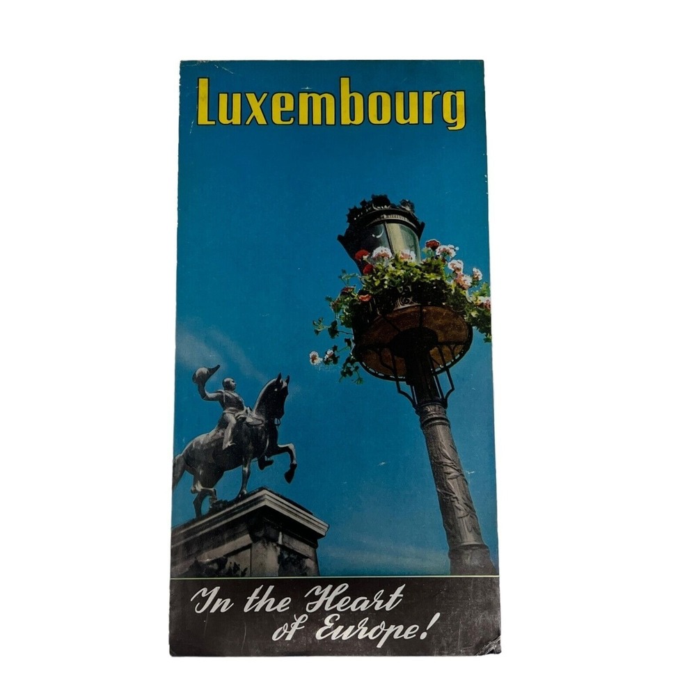 Vintage Luxembourg Brochure Tourist‎ Information Pamphlet